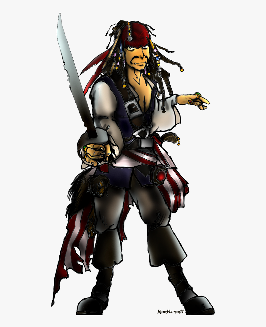 Transparent Jack Sparrow Clipart - Jack Sparrow Anime Png, Transparent Clipart