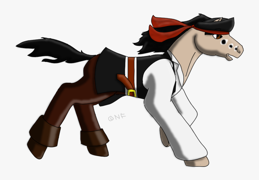 Jack Sparrow As A My Little Pony - Cartoon, Transparent Clipart