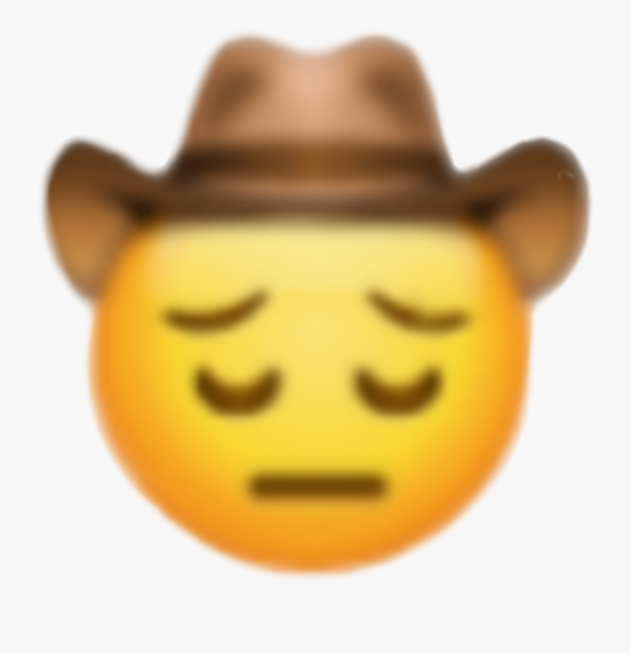 #sad #yeehaw #yeeyee #yee #haw #emoji - Smiley, Transparent Clipart