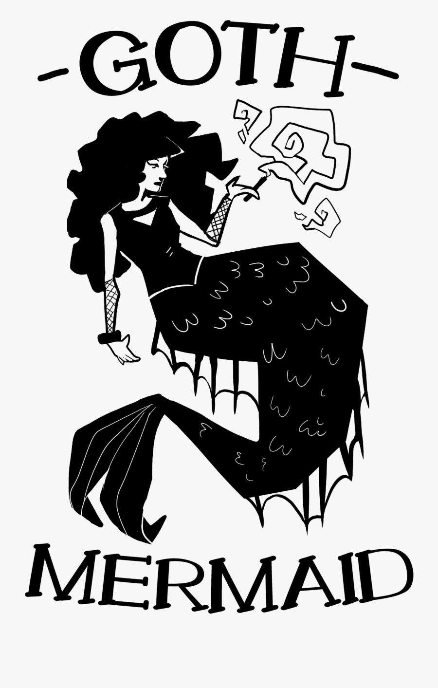 Goth Mermaid
available On Products At Www - Goth Mermaid, Transparent Clipart
