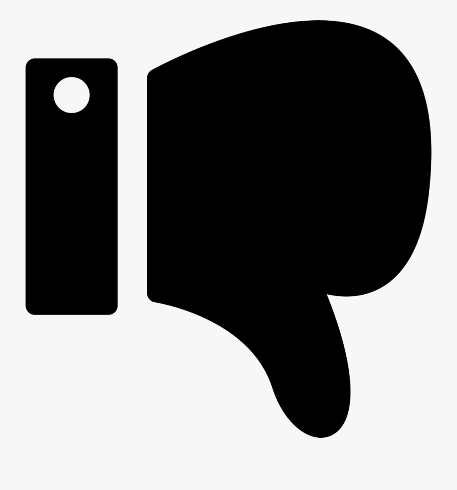 Thumb Down Social Filled Gesture Comments, Transparent Clipart