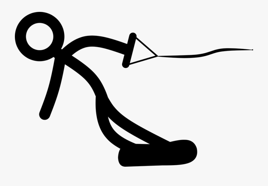 Clip Art Portable Network Graphics Wakeboarding Image - Stick Figure Wakeboarding, Transparent Clipart