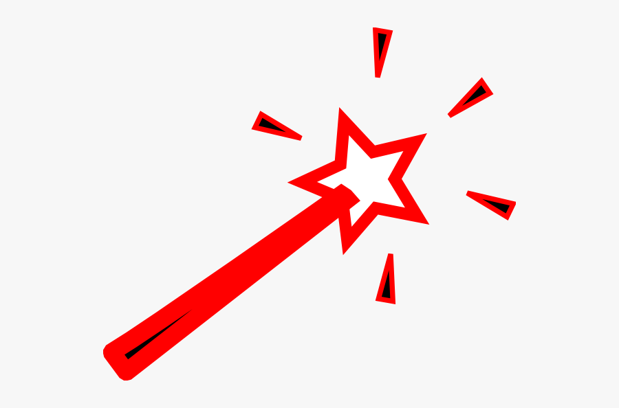 Magic Wand Clipart Black And White, Transparent Clipart