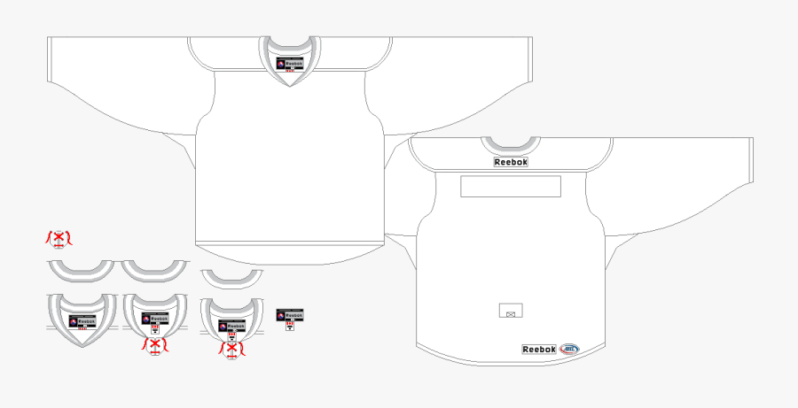 Hockey Clipart Outline - Adidas Nhl Jersey Template, Transparent Clipart