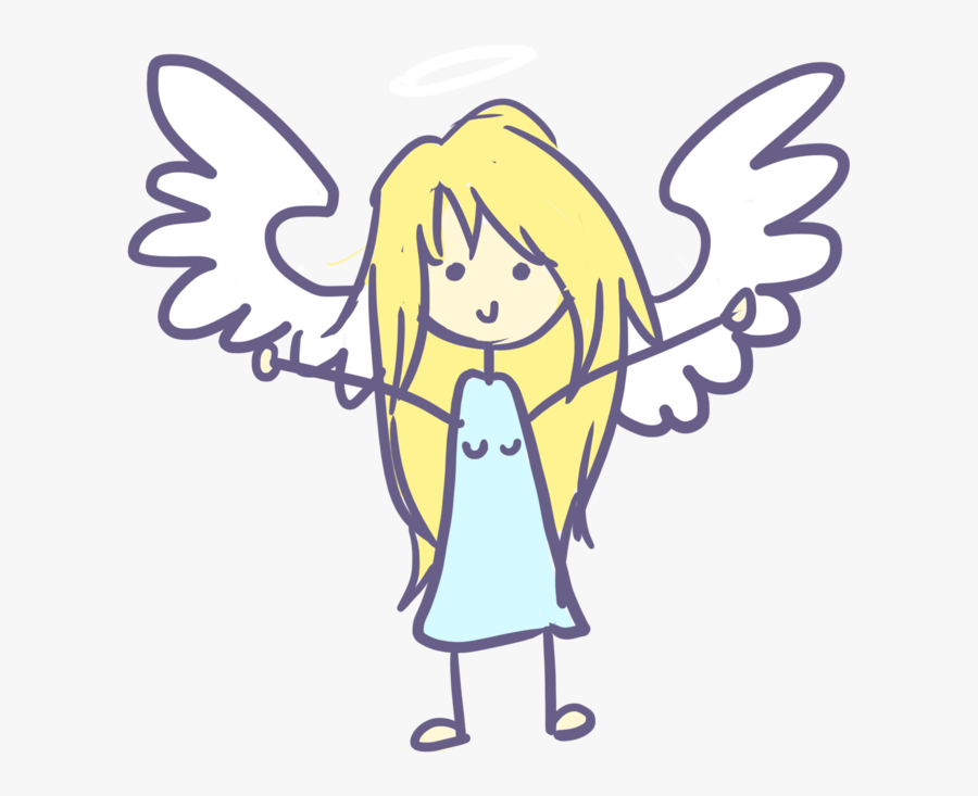 Baby Angel Png Pic - Cartoon Baby Angel No Background, Transparent Clipart