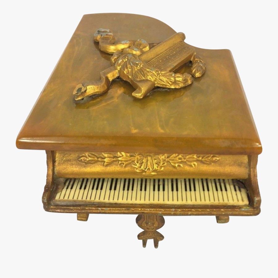 Transparent Music Box Clipart - Vintage Piano Music Box, Transparent Clipart