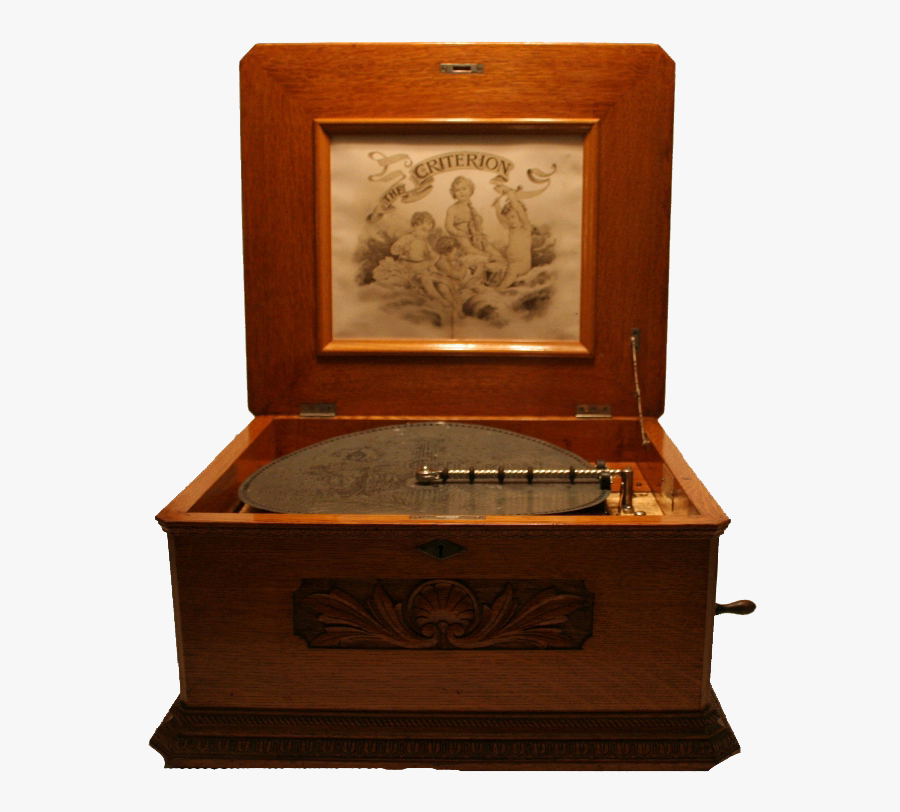 Criterion 15 3/4″ Disc Music Box - Music Box Png Gif, Transparent Clipart