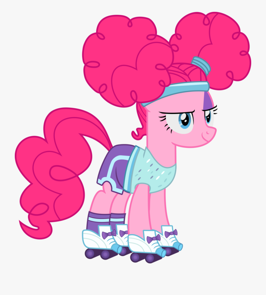 Scared Clipart Nightmare - My Little Pony Pinkie Pie Roller Skater, Transparent Clipart