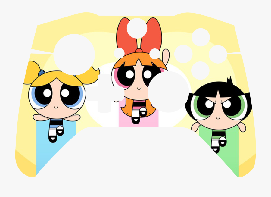 Transparent Cartoon Controller Png - Powerpuff Girl, Transparent Clipart
