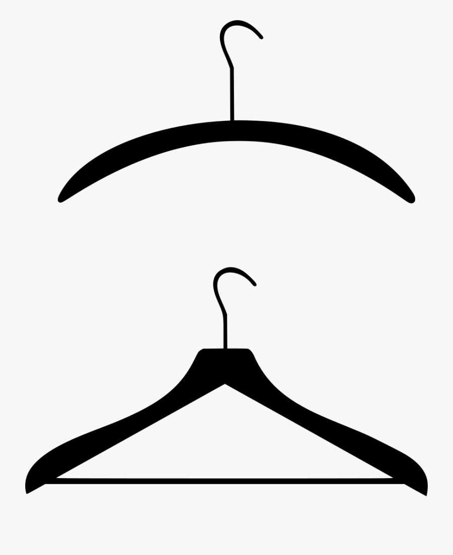 Hanger Clipart Fashion - Dress Hanger Silhouette Png Transparent, Transparent Clipart