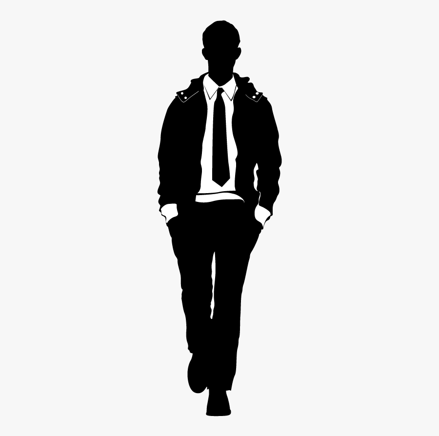 Model Male Fashion - Male Model Silhouette Png, Transparent Clipart