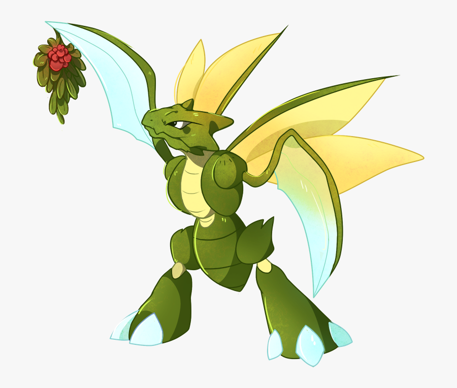 Mistletoe Scyther By Applerat On Clipart Library - Scyther Clipart, Transparent Clipart