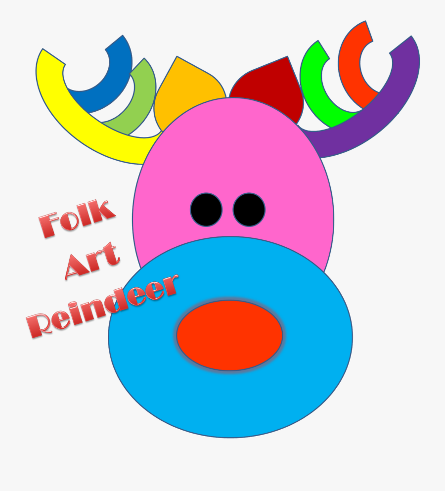 Folk Art Reindeer Clipart , Png Download, Transparent Clipart