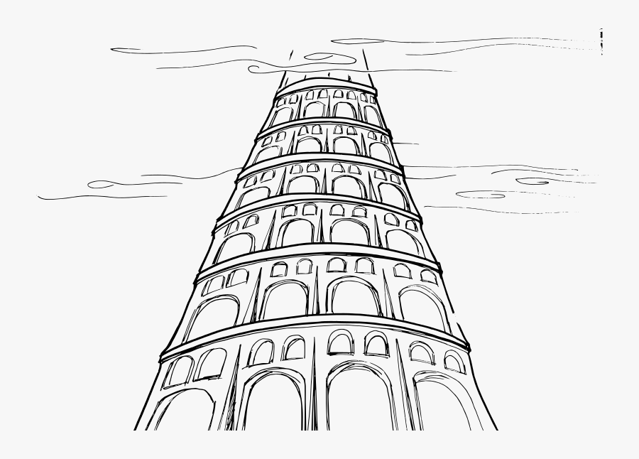 Tower Of Babel Drawing, Transparent Clipart
