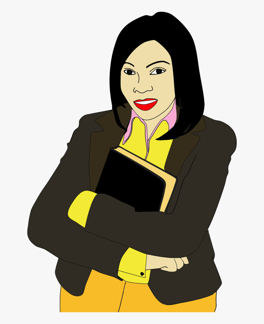 Transparent Confident Woman Clipart - Siswa Perempuan, Transparent Clipart