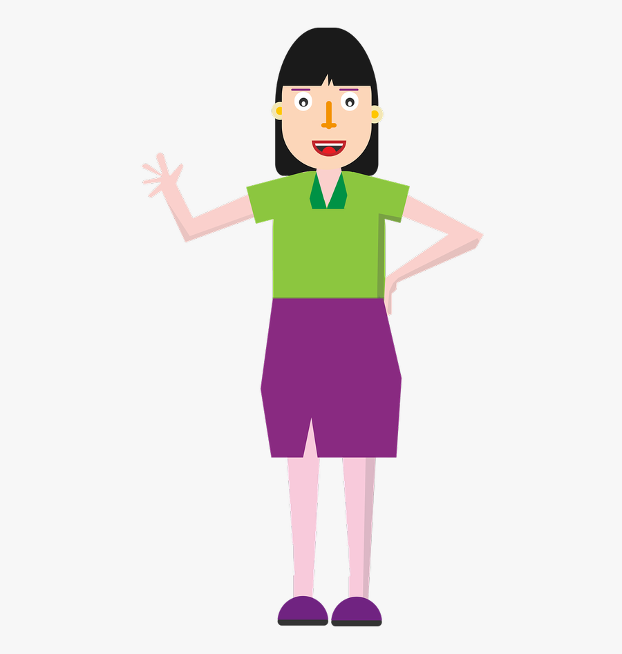 Business Woman Character Cartoon Character Woman - Tegnefigur Png, Transparent Clipart
