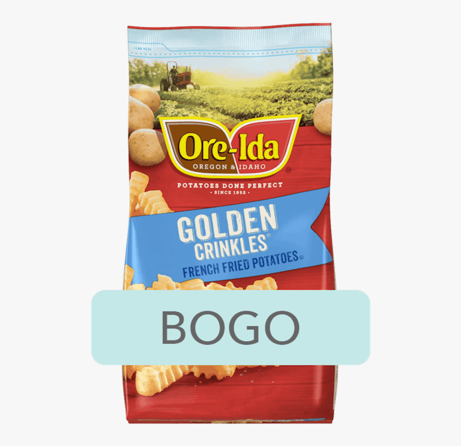 Ore-ida™ Frozen French Fries, Tater Tots & Hash Browns - Ore Ida Golden Waffle Fries, Transparent Clipart