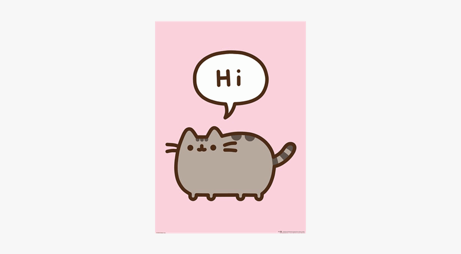 Pusheen Hi, Transparent Clipart