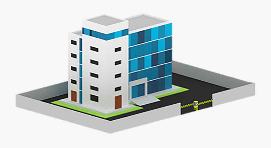 Commercial Building, Transparent Clipart