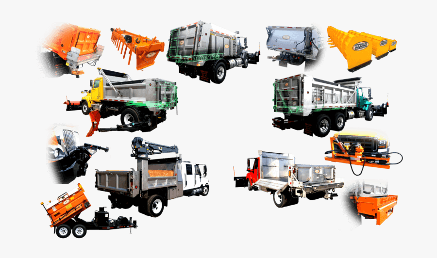 Multiple Concord Road Equipment Road Maintenance Products - Trailer Truck, Transparent Clipart