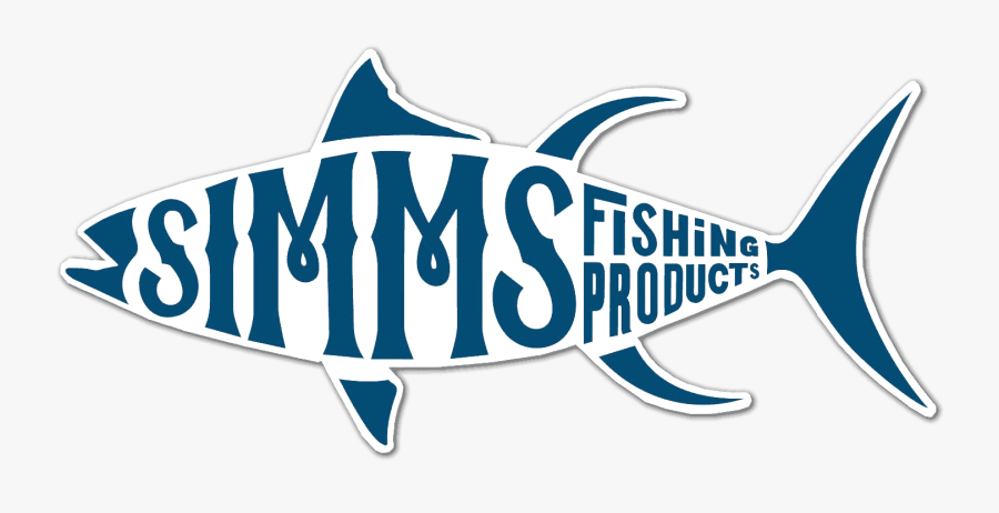 Simms Woodblock Tuna Decal - Tuna, Transparent Clipart