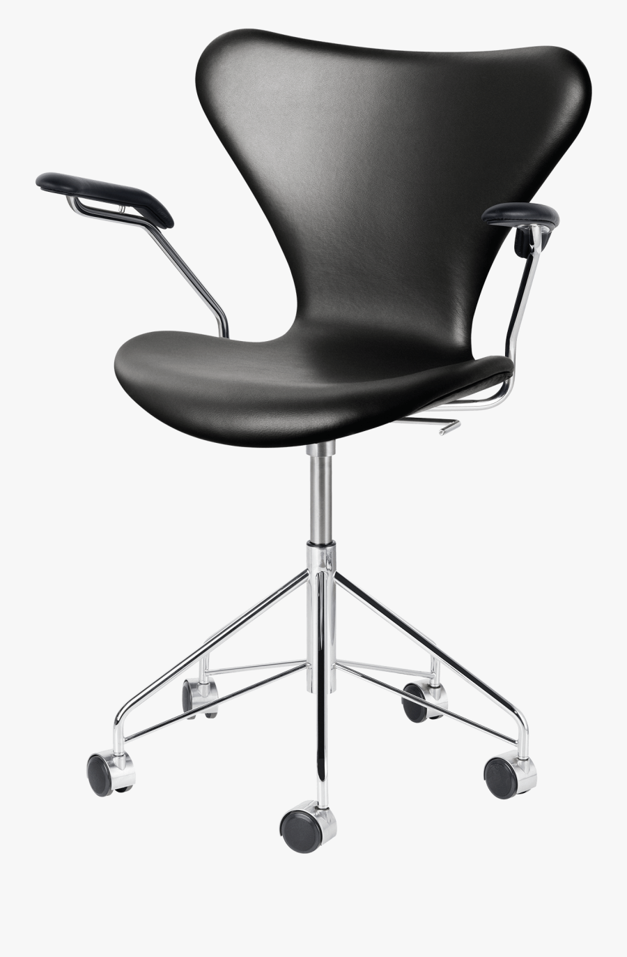 Swivel Armchair Fritz Hansen 7 Leather, Transparent Clipart