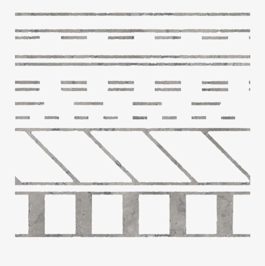 City Street Road Markings Lines - Street Lines Png, Transparent Clipart