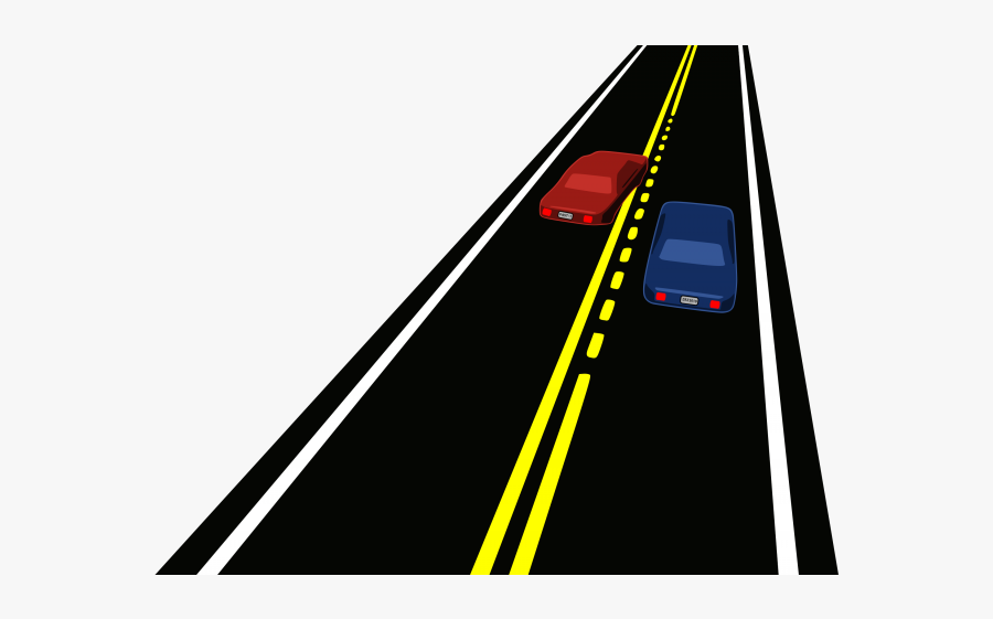 Passing Zone Road, Transparent Clipart