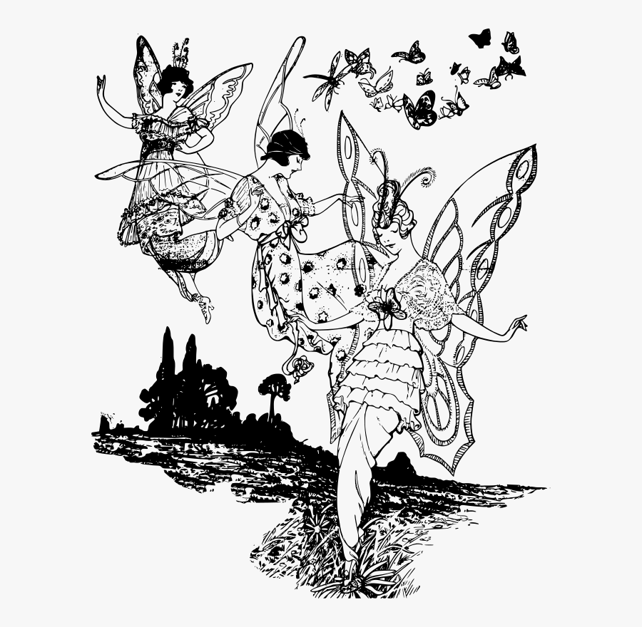 Butterfly Ladies - Donna Farfalla Disegni, Transparent Clipart