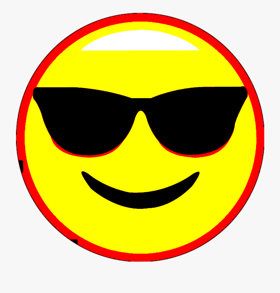 #emoji #sunglasses #b #deepfry #deepfried #deepfriedmemes - Deep Fried Cool Emoji, Transparent Clipart