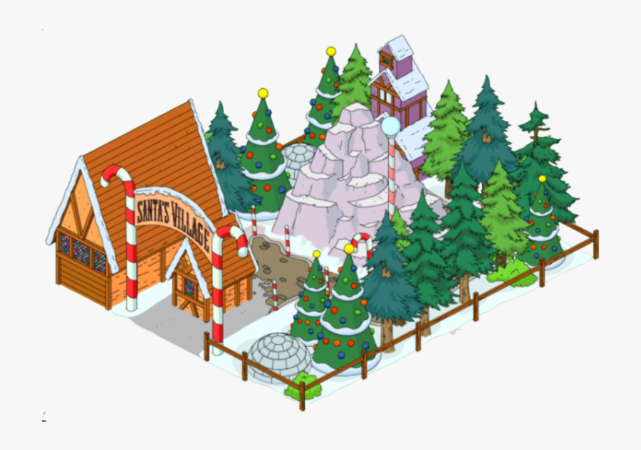 Simpsons Tapped Out Santa's Village, Transparent Clipart