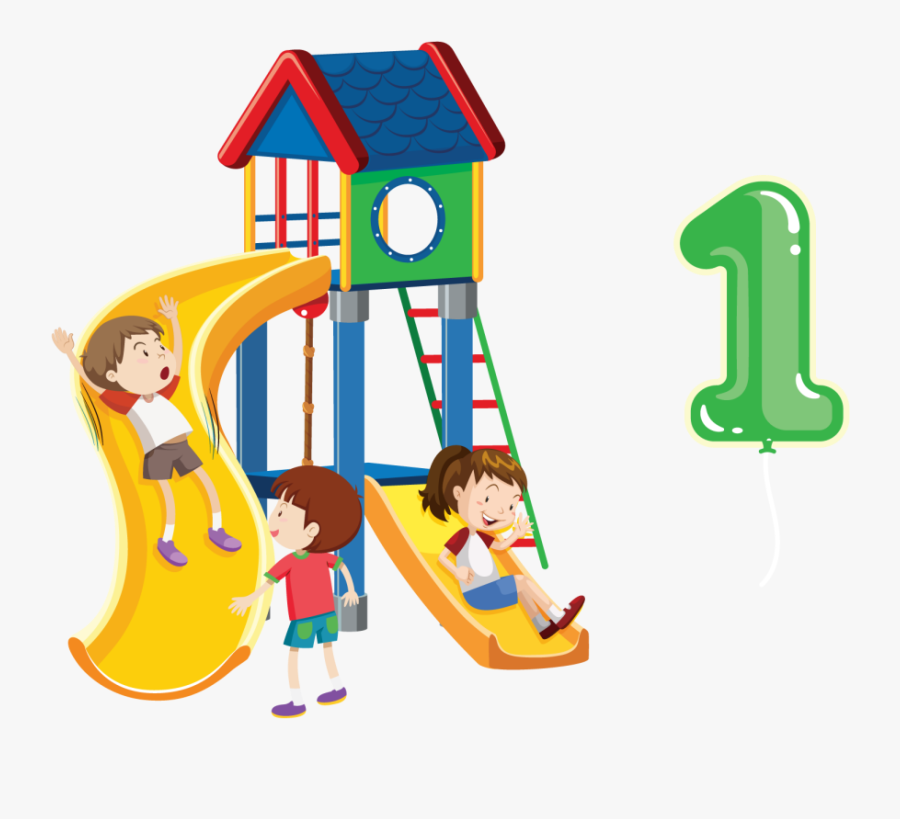 Playground - Slide With White Background, Transparent Clipart