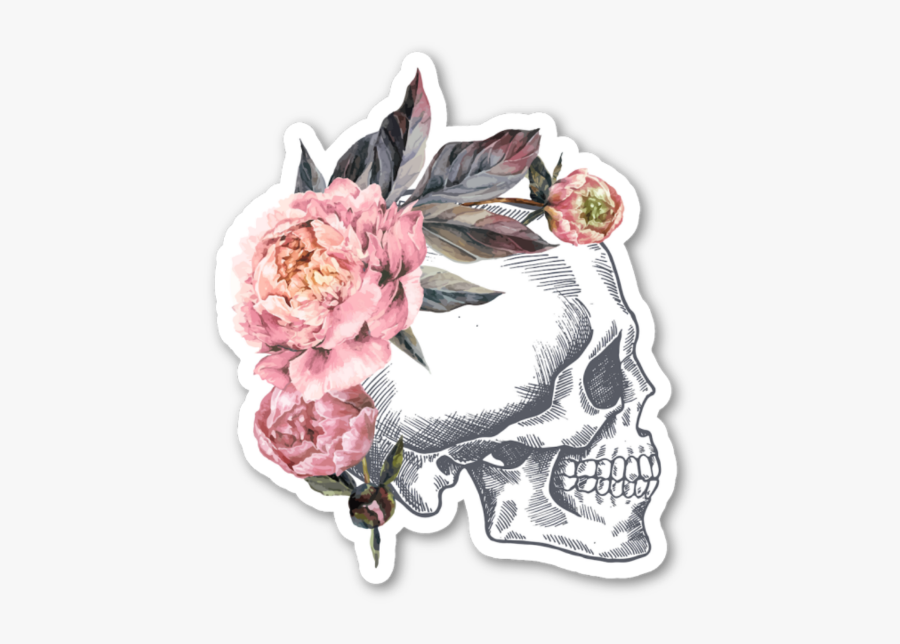 #flores #calavera #flor #png #pngtumblr #edit - Imagenes De Calavera De Flores, Transparent Clipart