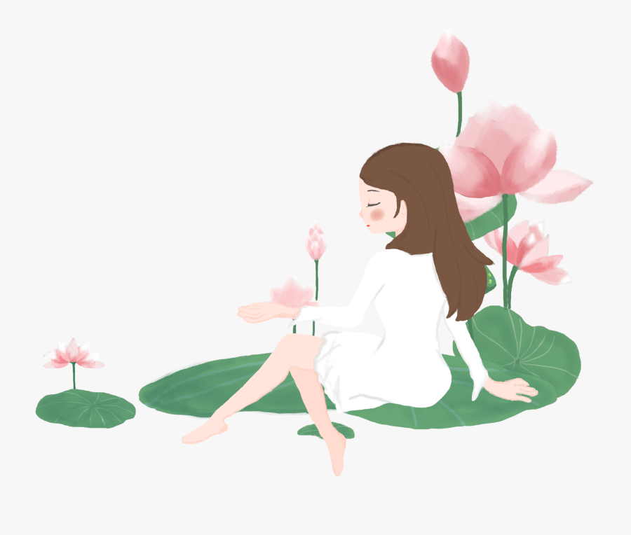 Transparent Lotus Png - Illustration, Transparent Clipart