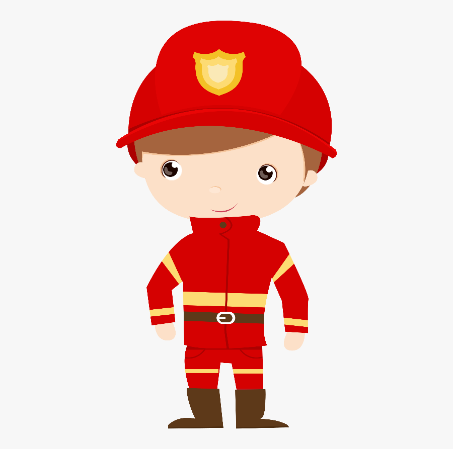 Firefighter Fire Engine Drawing - Bombeiro Em Desenho, Transparent Clipart