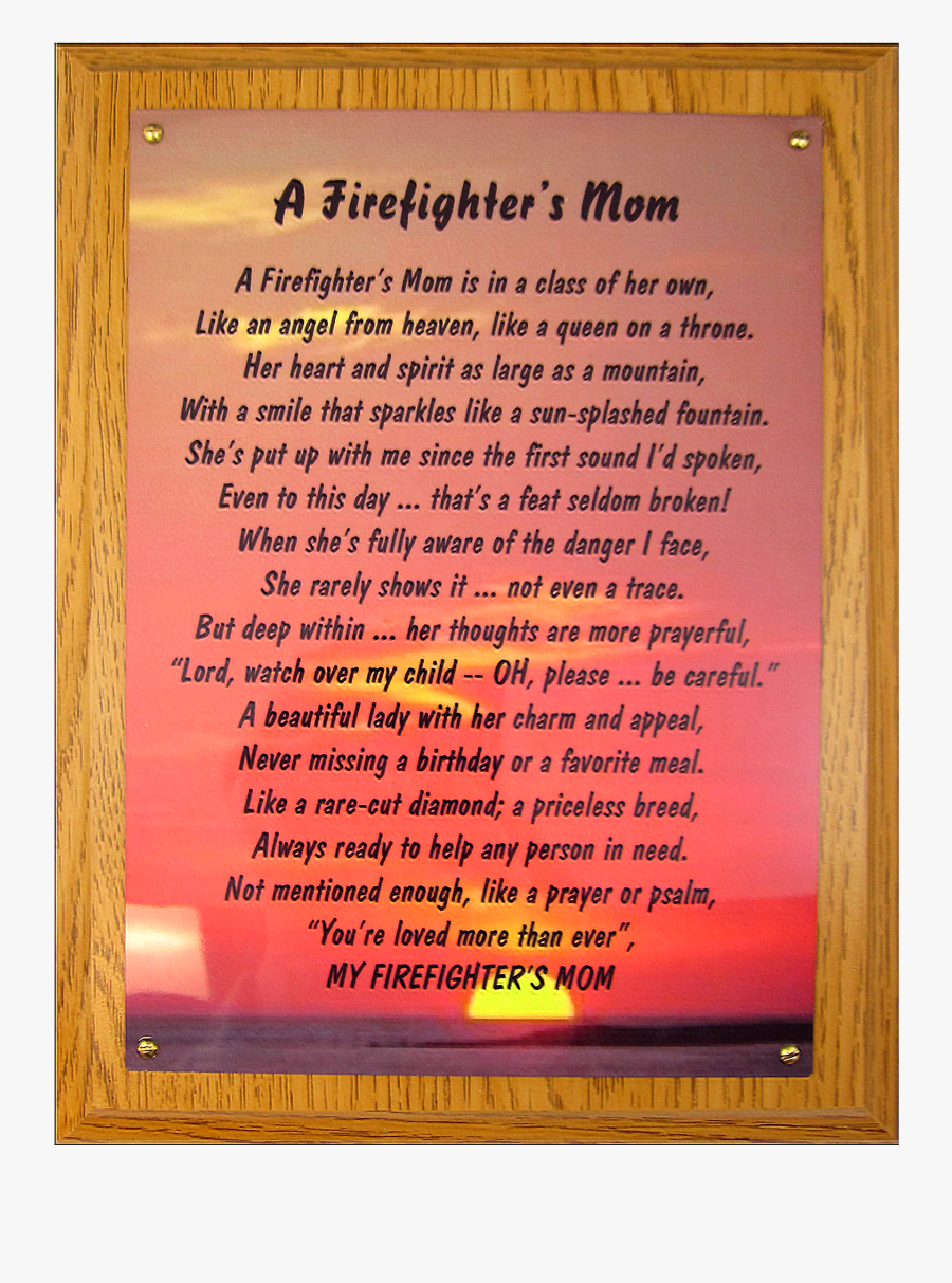 Firefighter Mom, Transparent Clipart