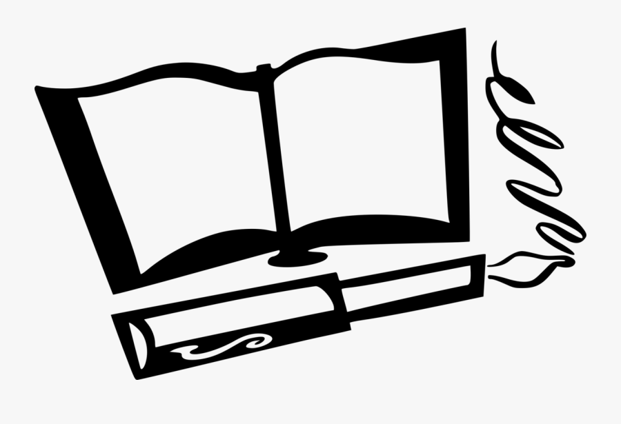 Coloring Book,pen,quill - Books And Pens Clipart, Transparent Clipart