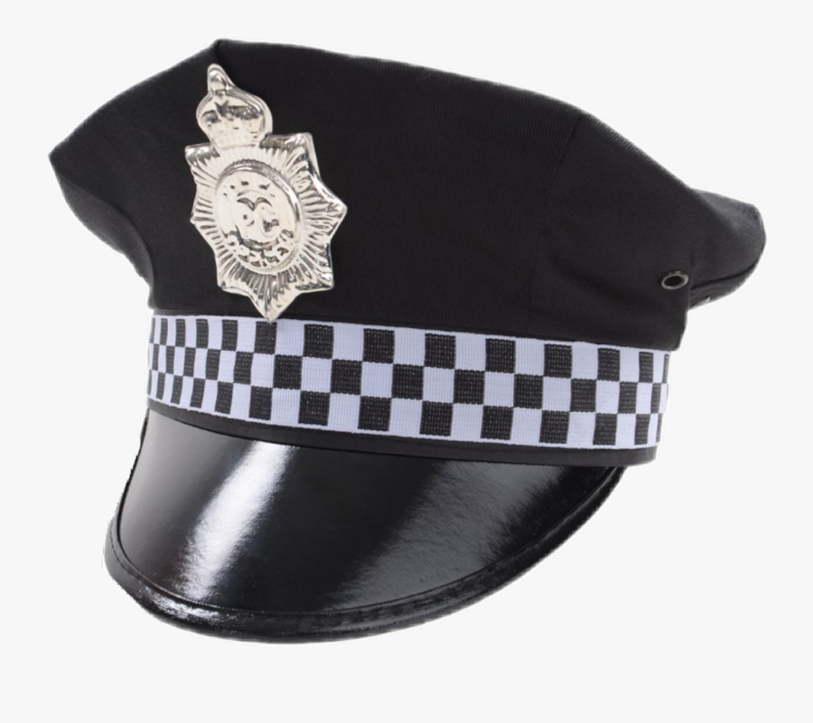 #hat #police #black #cap #policeman #policewoman #policia - Police Hat Png Transparent, Transparent Clipart