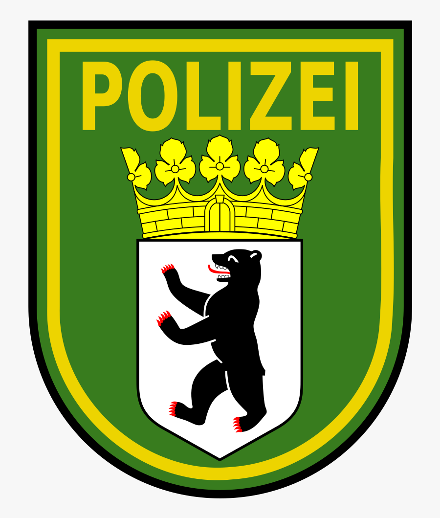 Berlin Police Logo, Transparent Clipart