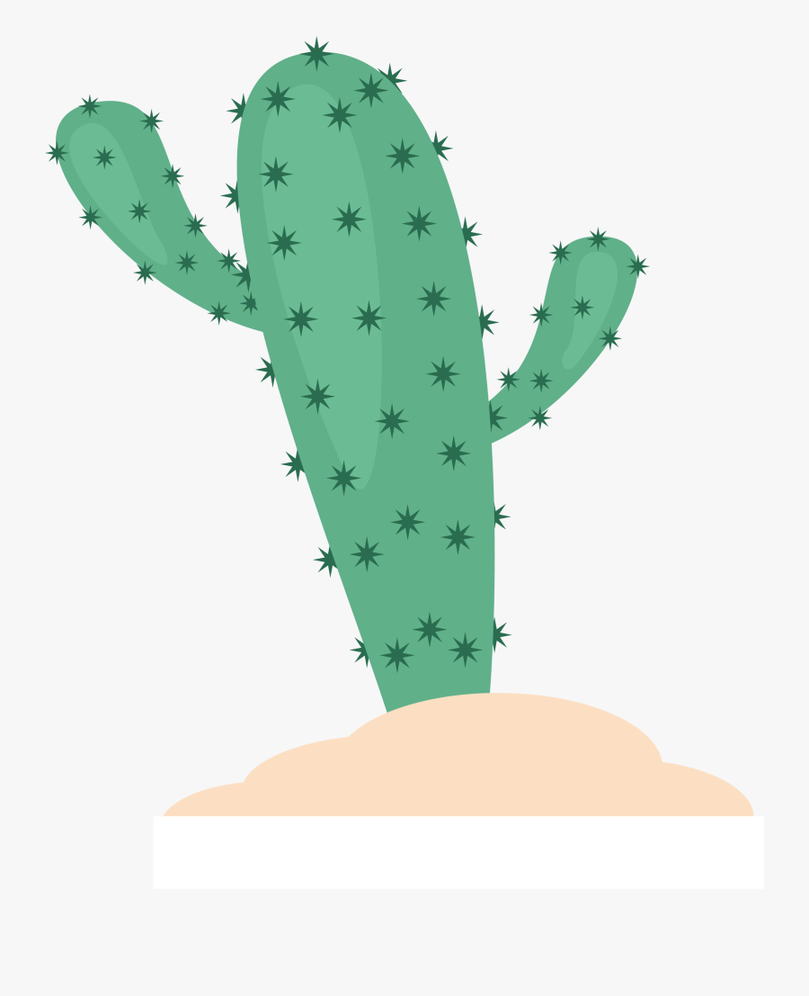 Flat Design Succulent, Transparent Clipart