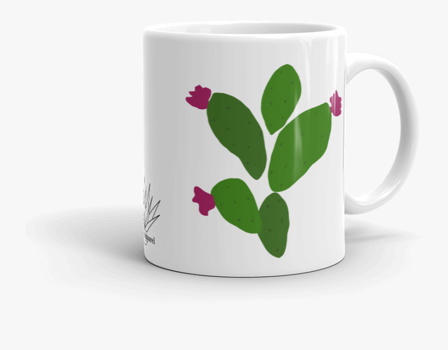 White Nopal Mug 11oz Right View - Mug, Transparent Clipart