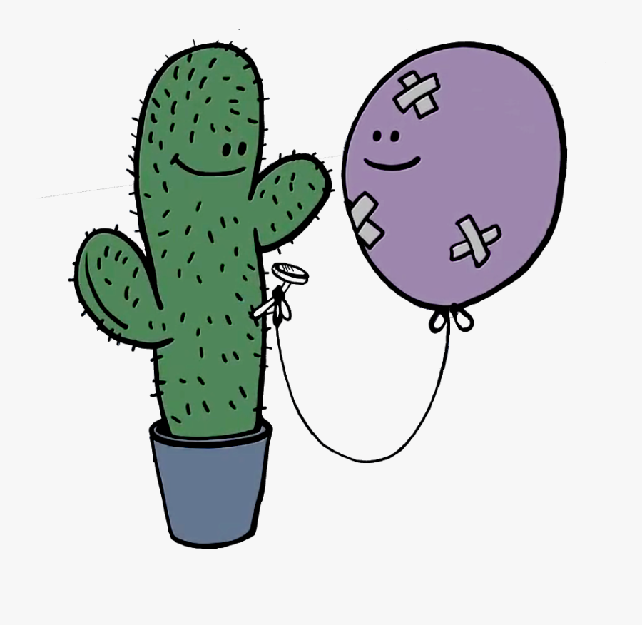 Cactus & Ballon 🌵🎈 - Cactus And Balloon Love, Transparent Clipart