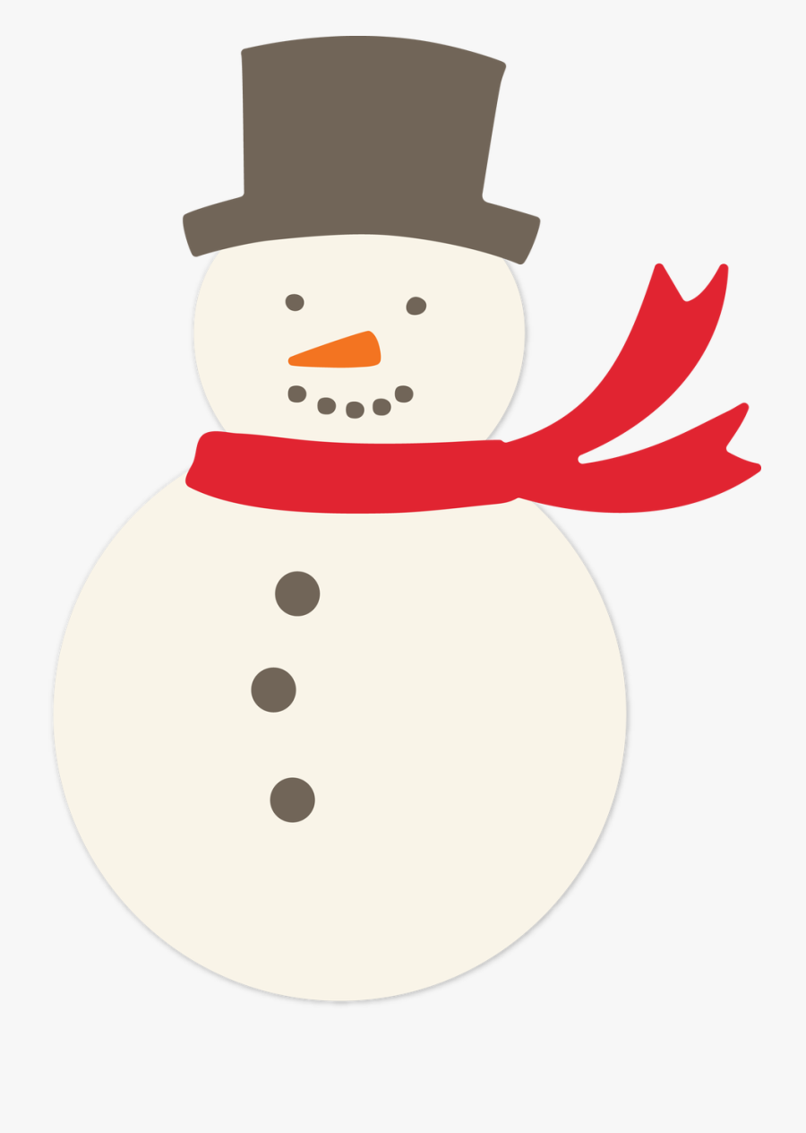 Snowman Svg Cut File - Snowman, Transparent Clipart