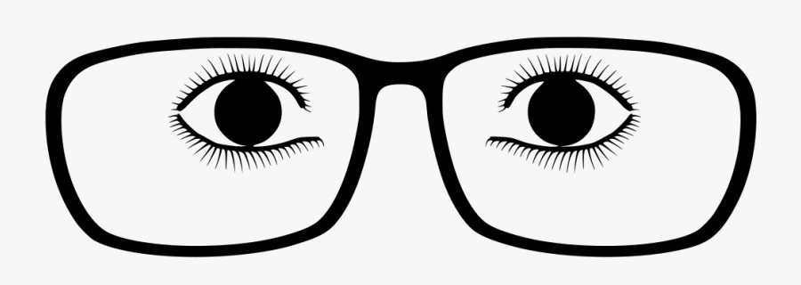 Computer Man - Spectacle Pic With Eyes, Transparent Clipart