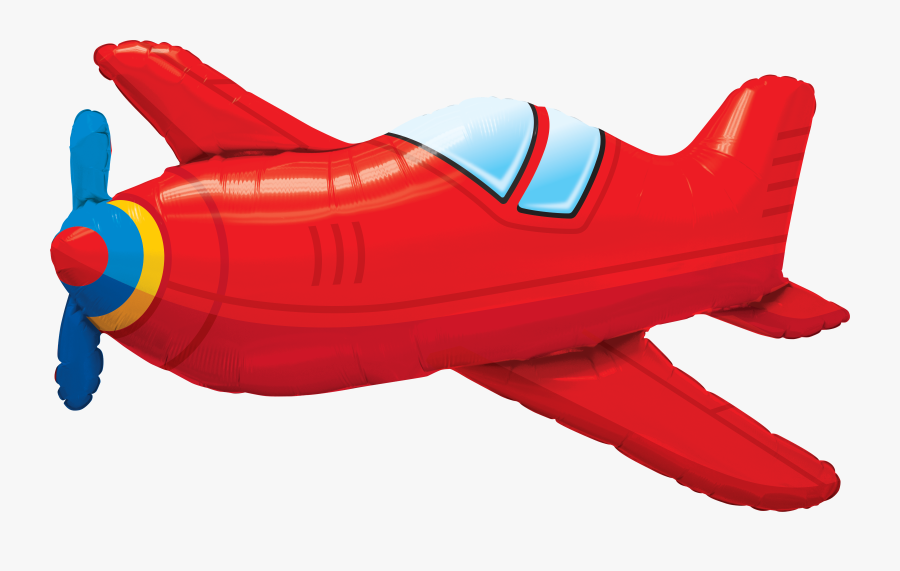 Png Transparent Download Shape Foil Red Sw Each Pkgd - Airplane Balloons, Transparent Clipart