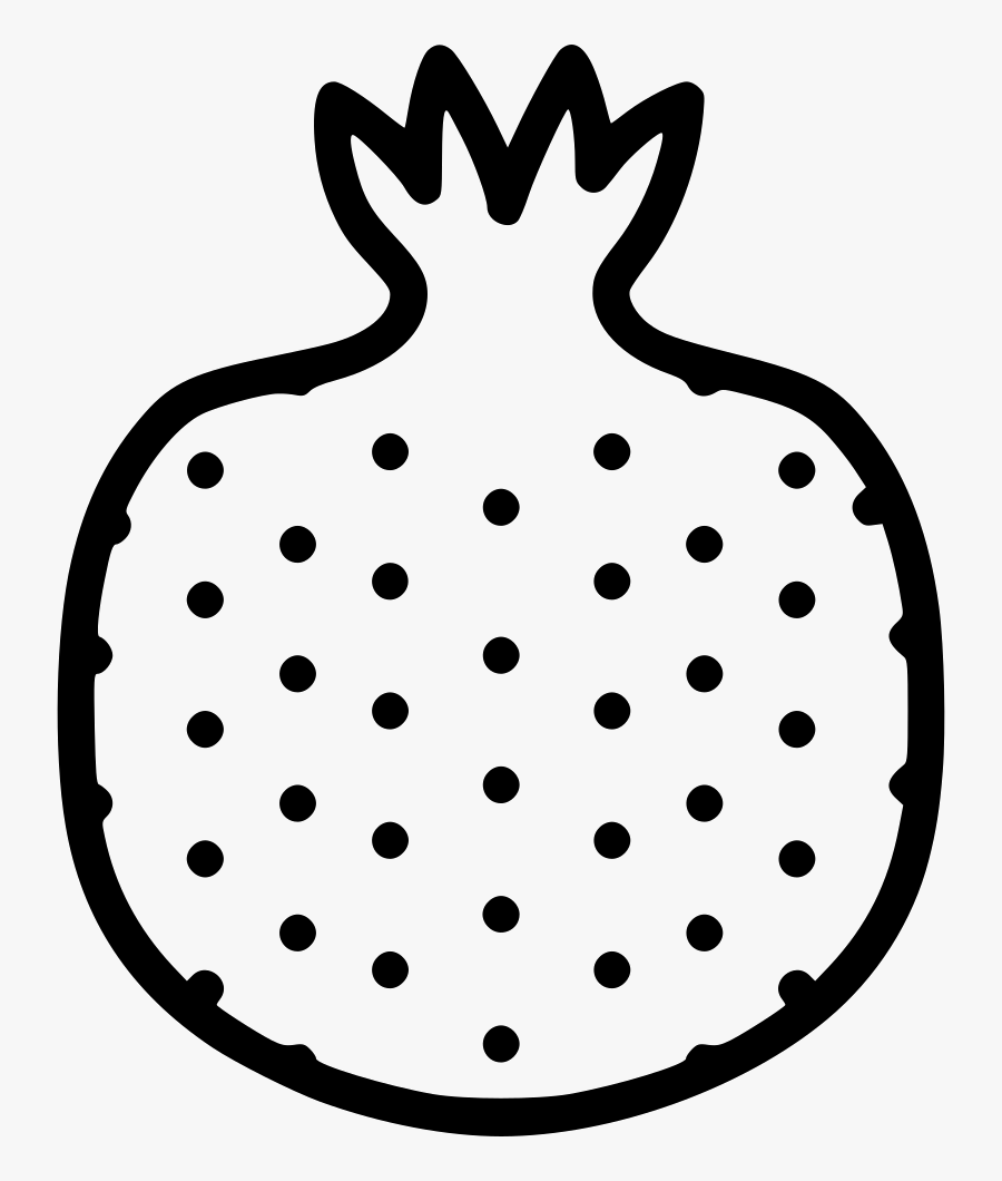 Collection Of Free Pineapple Vector Wedge Download - Pomegranate Line Art Png, Transparent Clipart