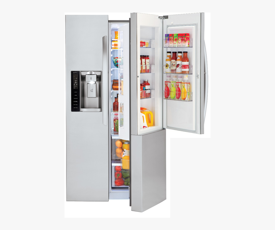 Transparent Fridge Smart Lg - Lg Lsxs26366s, Transparent Clipart