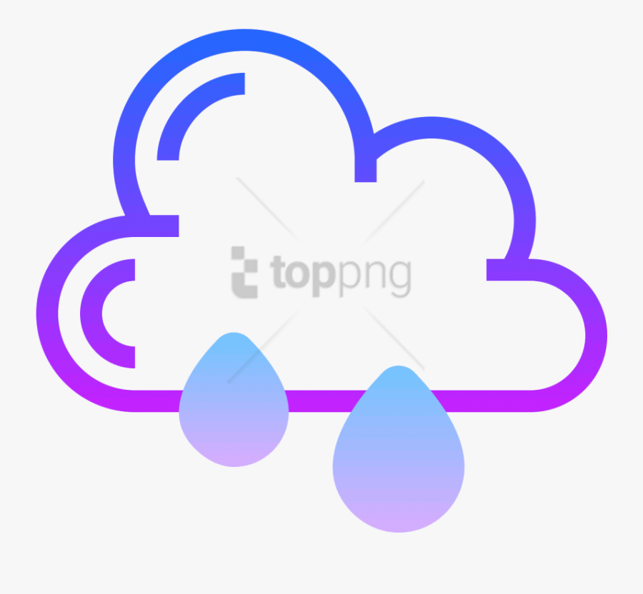 Free Png This Is A Drawing Of A Rain Cloud That Is - Portable Network Graphics, Transparent Clipart