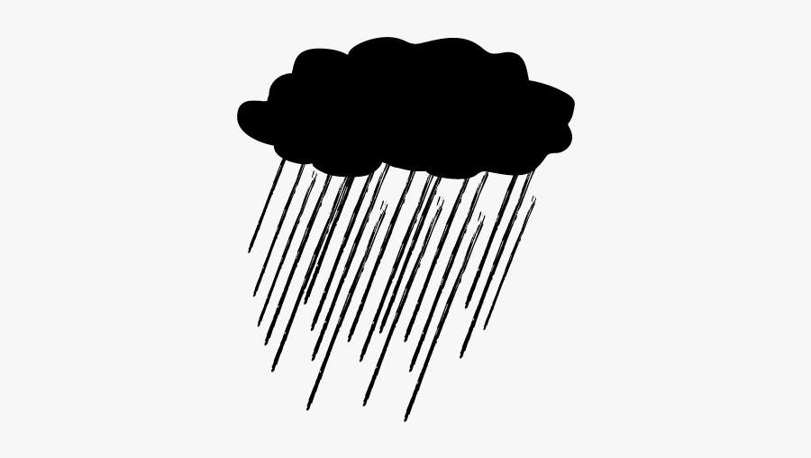 Heavy Rain Clipart Black And White, Transparent Clipart