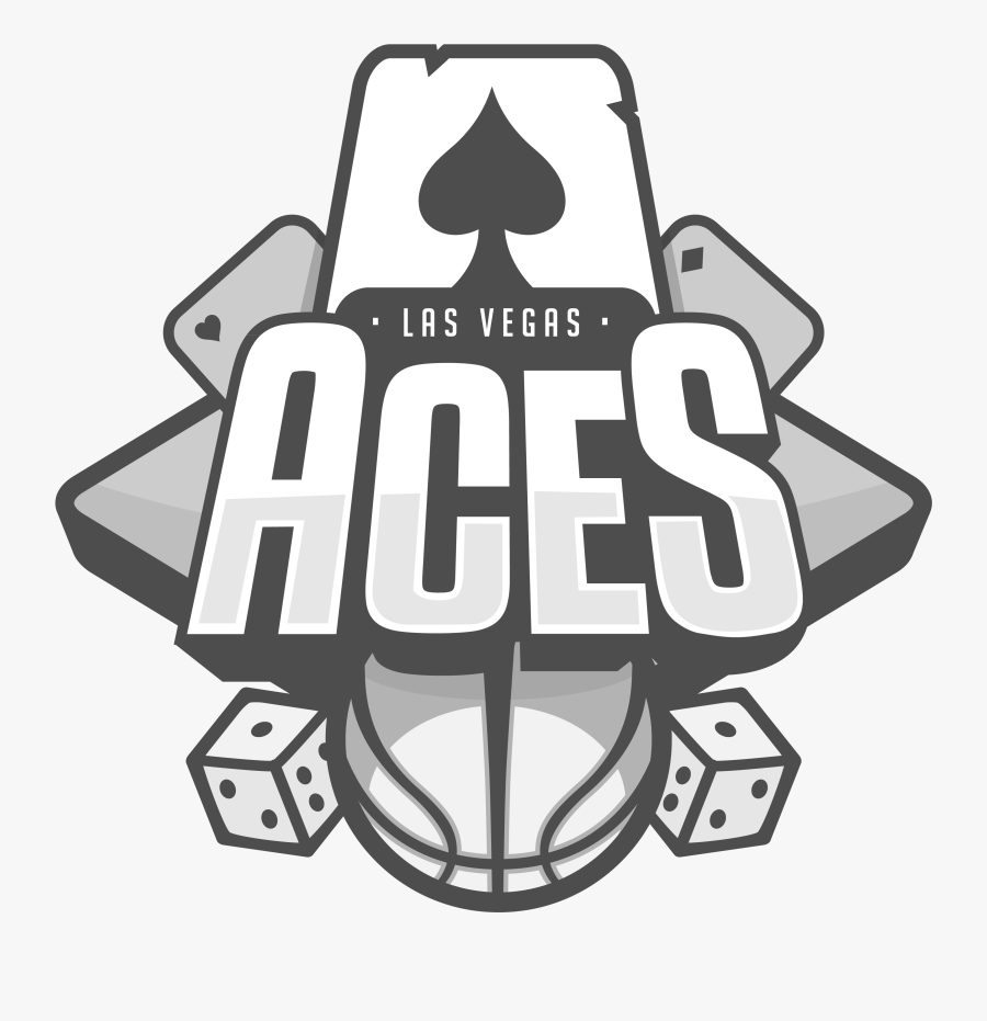 Transparent Las Vegas Sign Png - Las Vegas Aces Black White Clipart, Transparent Clipart